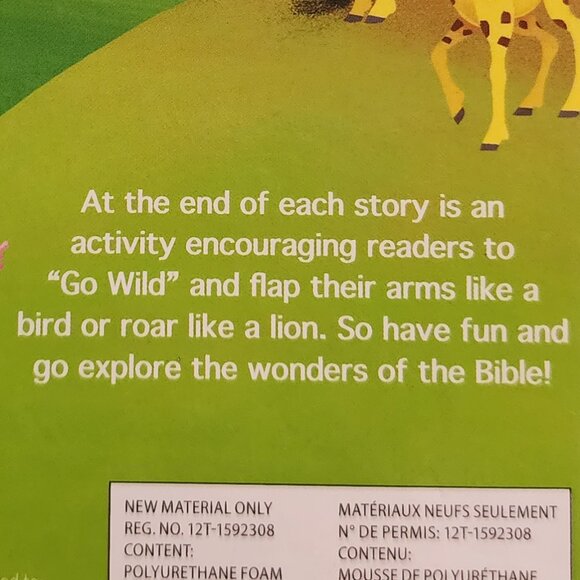 Go Wild Bible Stories for Little Ones Written by Crystal Bowman Softcover Book - Picture 9 of 16